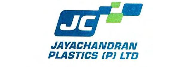 Trade Marks Journal No: 1857, 09/07/2018 Class 1 2778326 22/07/2014 JAYACHANDRAN PLASTICS PRIVATE LIMITED trading as ;JAYACHANDRAN PLASTICS PRIVATE LIMITED NO.