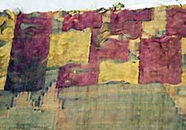 depicts this same bird with a ribbon in its beak, the textile probably dating to the 9 th century, the warpfaced technique employing Z-twisted warps (the technique common to Central Asia weavings)