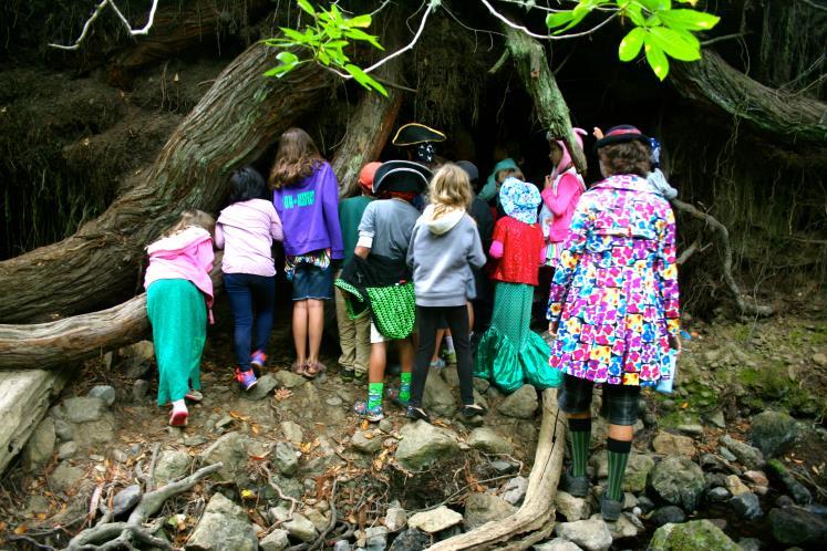 Fun to find sticks, rocks, bark and make something completely new that will last for a while at Tilden; Hike to the Mystery tree together and play games, tell stories: Learn about Tilden Park and it