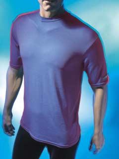 Cool T fabric is designed to wick perspiration and body heat quickly away from the