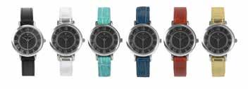 It comes with 6 mock-leather straps of different colors, which