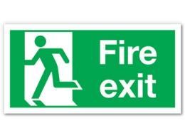exit sign 130): Fire
