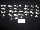 1 32 X ASST CHARMS, GOOD LUCK & CHINESE YEAR OF SYMBOLS ETC.