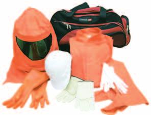 Ultra Soft shirt, trouser and coverall Ultra Soft switching coat Ultra Soft hood including hard hat Ultra Soft leggings Arc