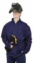 moderate welding only Heavyweight Proban Jacket with Leather Sleeves Heavyweight Proban jacket manufactured from Proban drill cotton Premium grade chrome leather sleeves Flame retardant touch tape