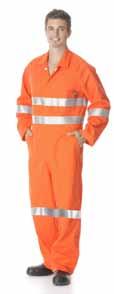 Flame Retardant & Arc Flash Protective Apparel COVERALL DAY ONLY Common Raglan sleeve style Two breast pockets, R/H with security flap Side and through pockets Elasticated waistband Non-roll gusset
