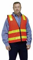 High Visibility Safety Apparel Safety Vests Authorised Traffic Controller singlet vest Style #3 (hoop pattern) 50mm silver reflective tape Authorised Traffic Controller in silver on front left hand