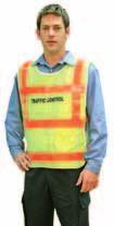 High Visibility Safety Apparel Safety Vests QLD traffic controller poncho vest with red prismatic tape 50mm Red prismatic reflective tape Cool, breathable and lightweight fabric Two x side tabards