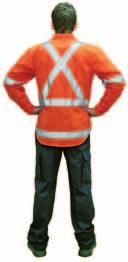 High Visibility Safety Apparel Winter Garments 100% Cotton Jersey T-Shirt day/night Style #1 (H pattern) Lightweight breathable fabric Crew neck 50mm silver reflective tape Manufactured to meet the