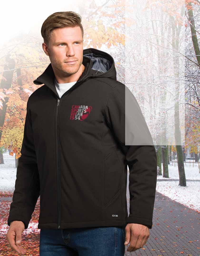Hurricane INSULTED SOFTSHELL JCKET 100% polyester 3-layer breathable, wind and water proof, stretchable softshell fabric. YKK reverse contrast color coil front zipper closure.