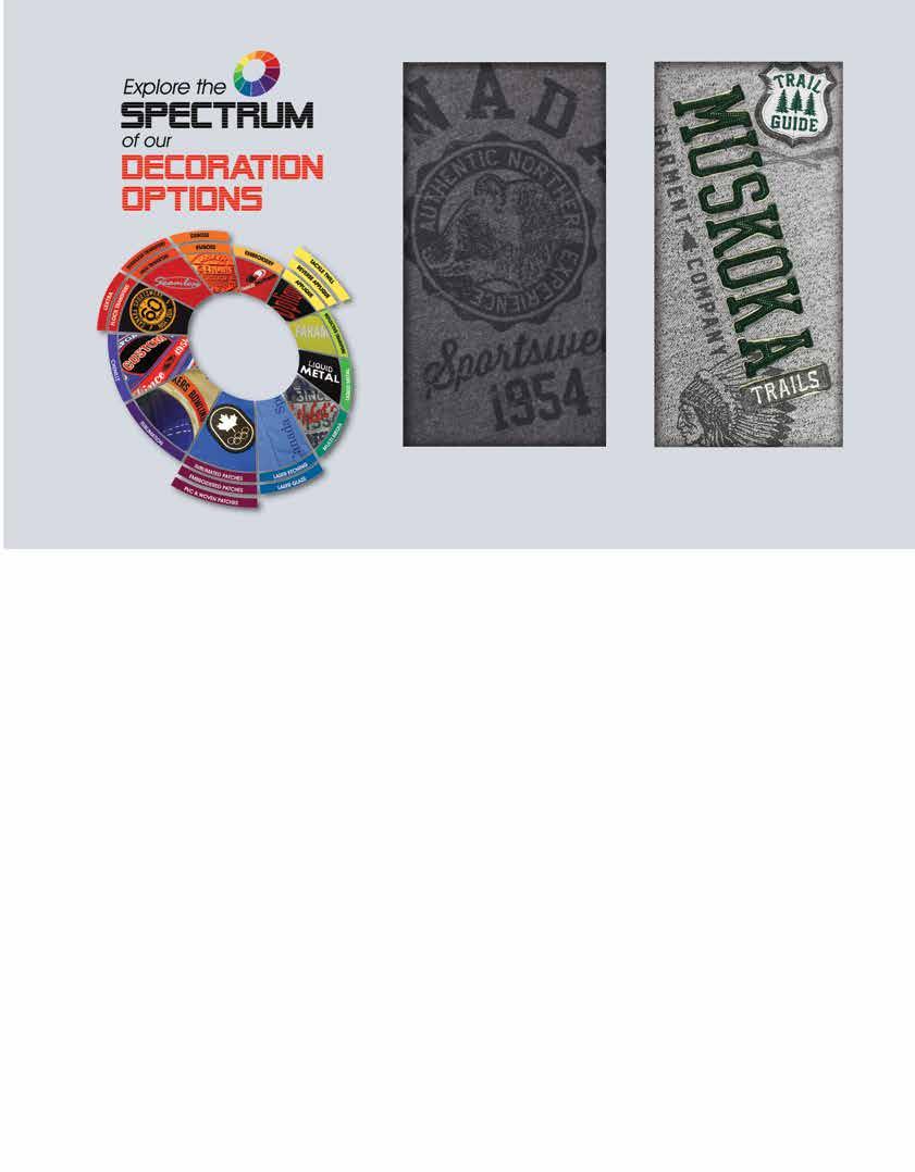 Please see pages 120-123 for more info FETHER TOUCH Dye sublimation heat transfer Please see pages 124-125 for more info MULTI MEDI DECORTION Please see pages 126-127 for more info Icons and features