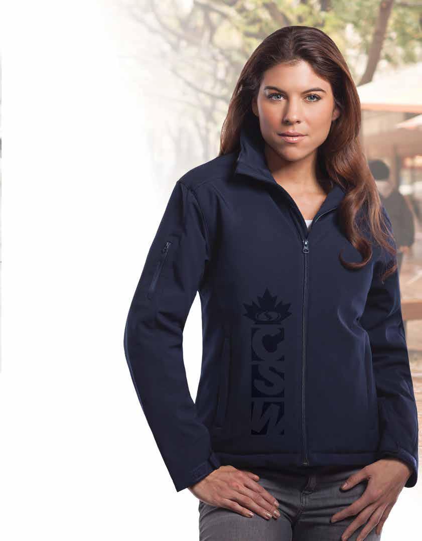 Cyclone INSULTED SOFT SHELL Polyester/Spandex 3-layer bonded softshell. Polyester taffeta lining with tone-on-tone CX2 print in body and sleeves.