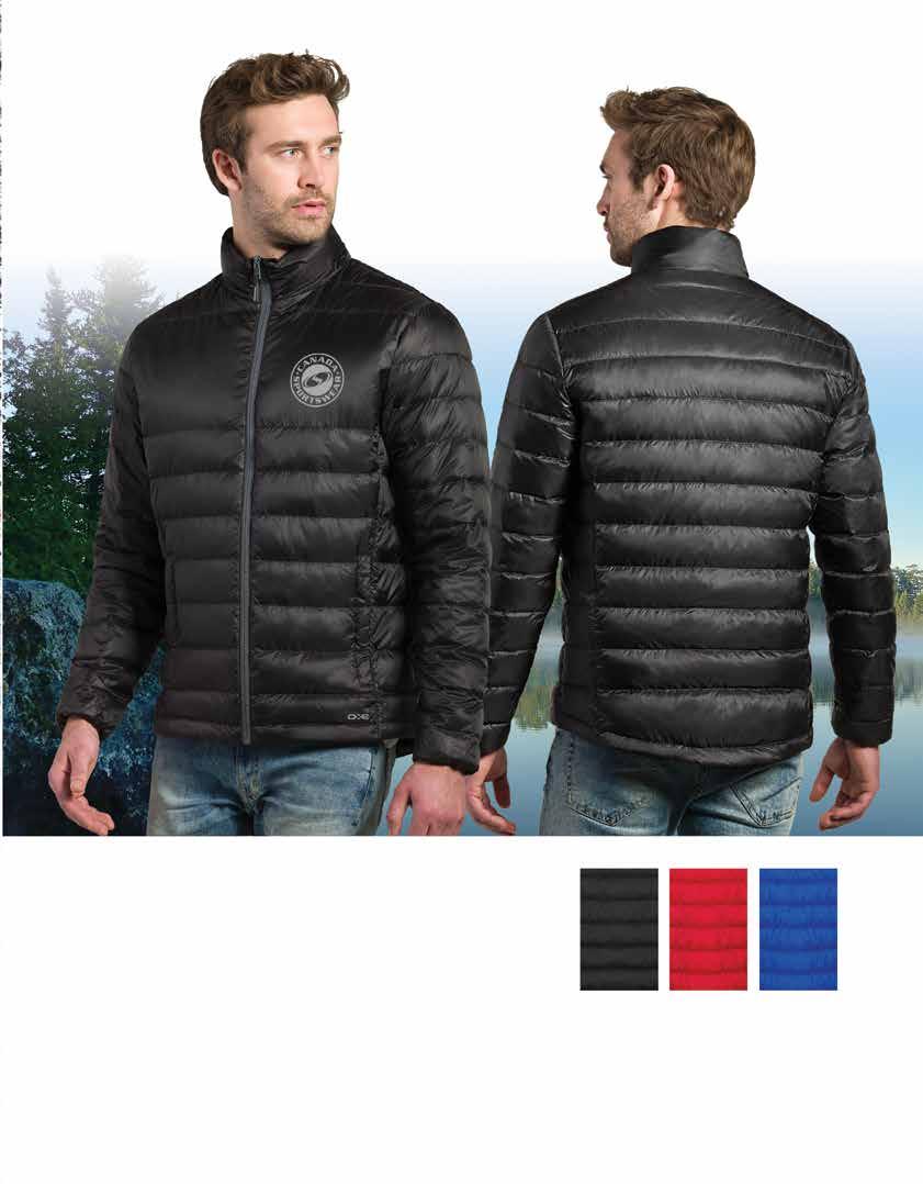 rtic QUILTED DOWN JCKET Ultra light weight 100% polyester wind resistant and water repellent down jacket. Features warm and highly compressible down insulation.