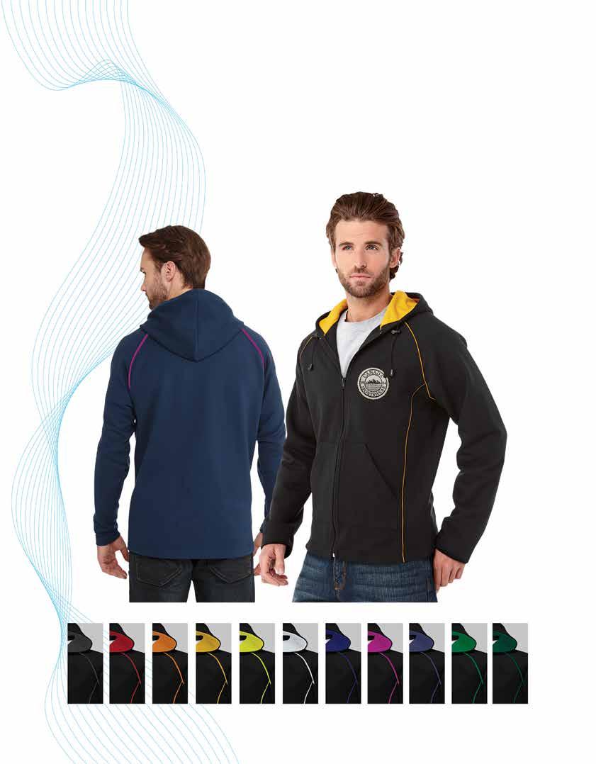 V Custom HOODY PROGRM 50% Cotton / 50% Polyester, Full Zip hoody with kangaroo pocket, Cool Mesh inner hood lining with matching Cool Mesh piping 2 standard body colours to choose from (Black, Navy)