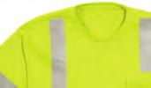 Class 3 shirts offer 360º visibility protection with 3M Scotchlite reflective striping on front, back,