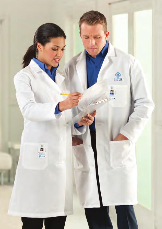 HEALTHCARE & LAB COATS Women s Lab Coat 2626 Men s Lab Coat 2524 FR lab coat options available. See page 61.