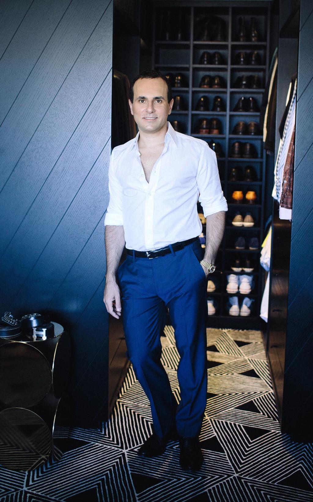 chic closets Interior designer Greg Natale gives Adore Home an exclusive tour of his dark and masculine wardrobe. TELL US ABOUT YOUR WARDROBE. I would call it masculine and ordered.