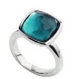 RING WHITE STONE PAVE BLUE 68,00 52 700073 54 700074 56 700075 58