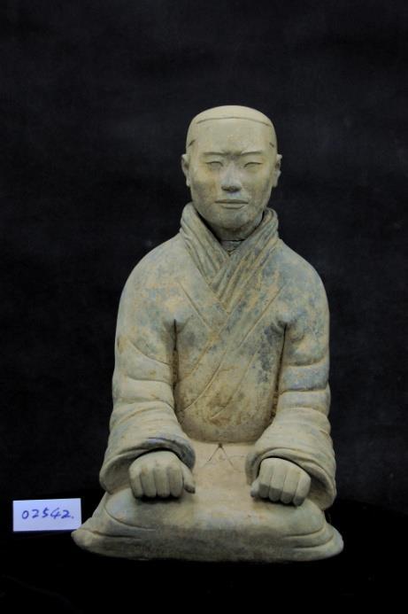 9. Inventory number: 002542 Object title: Kneeling Stable Boy Figure Dimensions: Height 68cm Material: Terracotta Date made: Qin Period (221 206 BCE) Emperor Qin Shi Huang s Mausoleum Site Museum