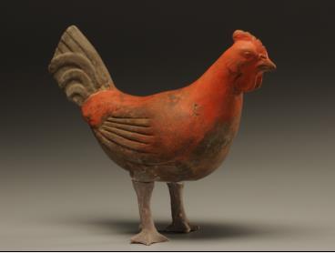114. Inventory number: 007061 Object title: Figure of a rooster Dimensions: Height 15cm; Length 15.