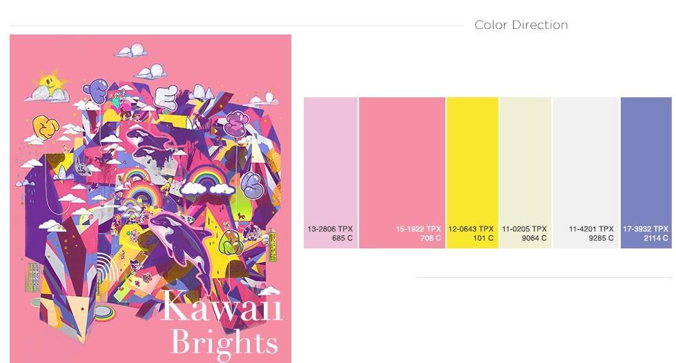 COLOR PREVIEW COLOR DIRECTION It's kawaii time!