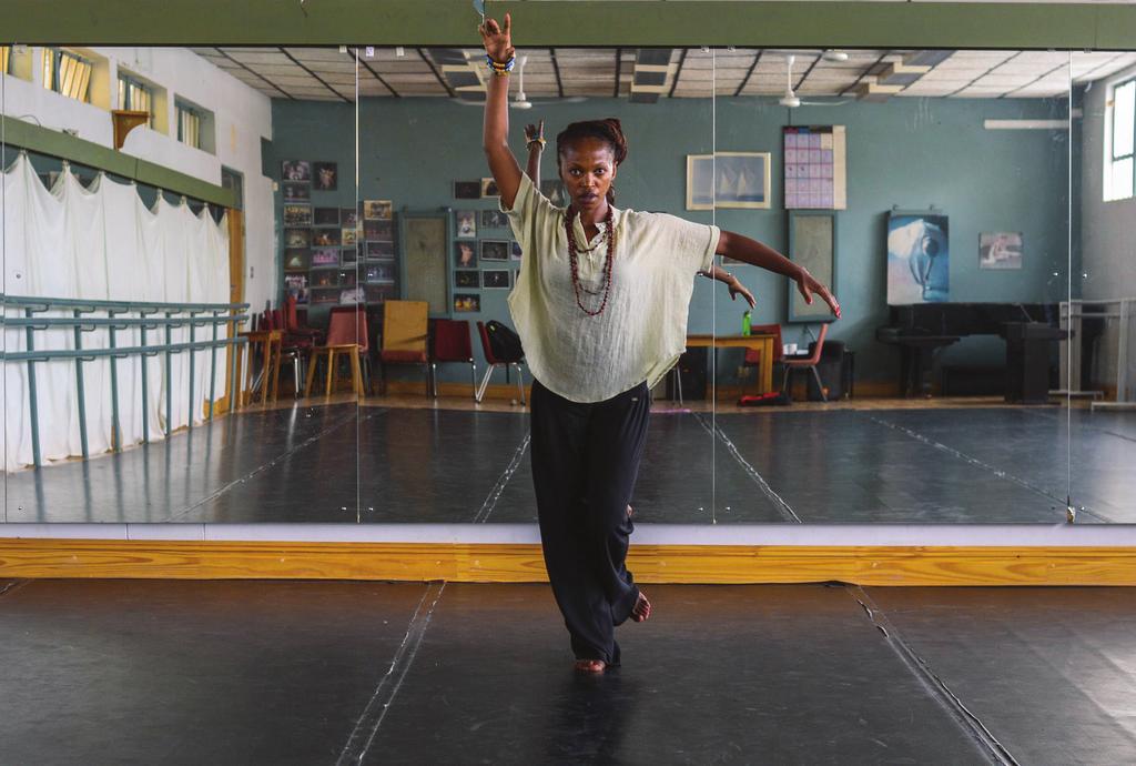 8 FEATURE Trixie Munyama As a dancer, choreographer, director of Da-Mai Dance Ensemble, dance lecturer, and acting director of the Department for Dance and Drama at College of the Arts, Trixie