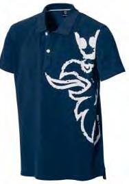 the piqué polo griffin print the classic piqué polo Piqué polo with large griffin print on chest and logo buttons on placket. Longer back with split side-seams lined with logo tape.