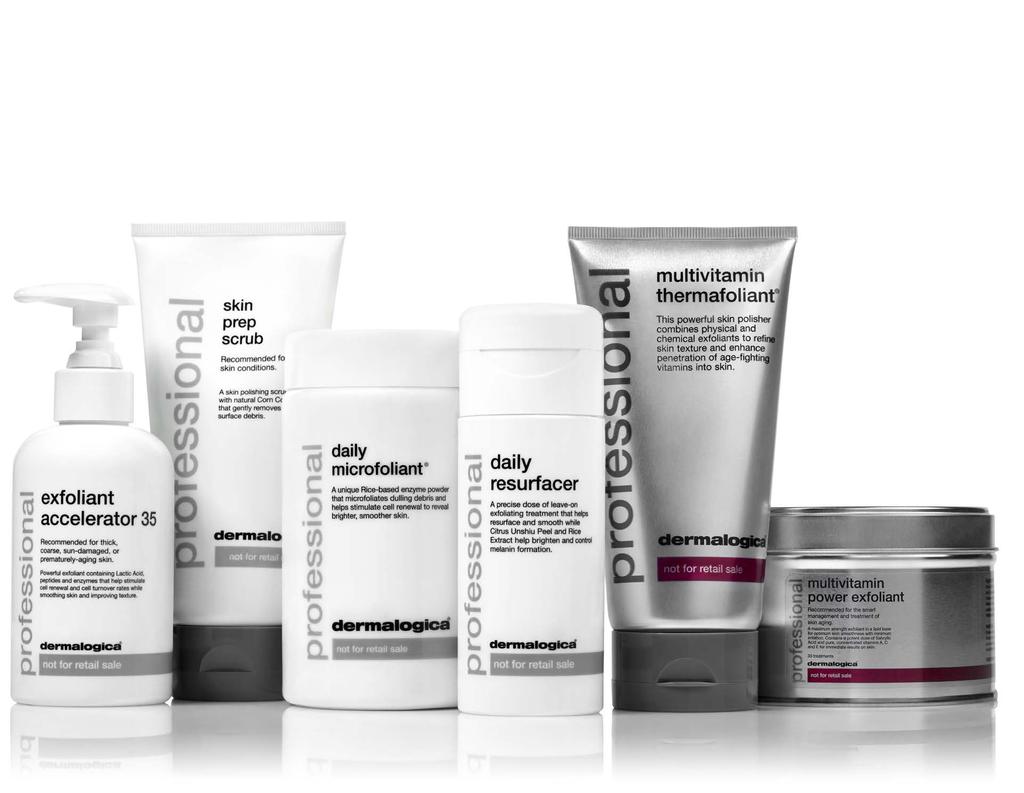 exfoliants Dermalogica Exfoliants instantly smooth and refresh while taking your skin treatments to a whole new level.