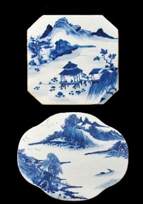 $600 - $800 155 A Chinese Blue and White Porcelain Plate A Chinese Blue and White Porcelain Plate, Kangxi reign, basket of flowers in center of basin