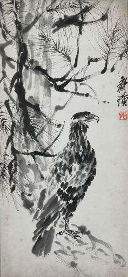 200 Qi Baishi, A Chinese Painting of an Eagle Qi Baishi (1864-1957), A Chinese Painting of an