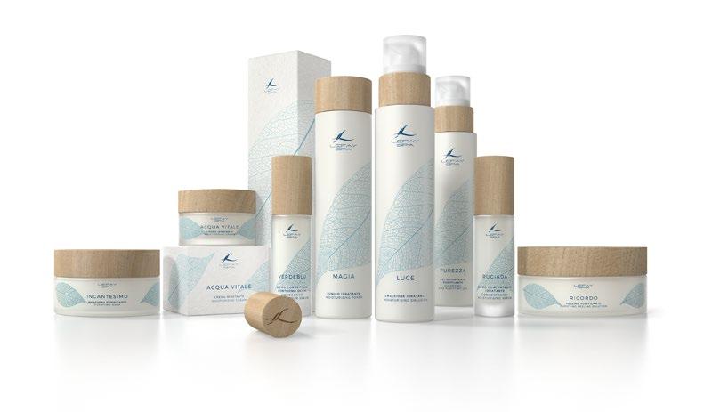 LEFAY SPA COSMETIC LINE FACE-BODY Lefay SPA cosmetic line has been created according to the nutricosmetics principles; a line of smart products that combines nature and science with a visible and