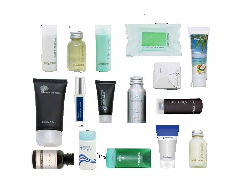 HOTEL AMENITIES We offer 3 distinct ranges of products for hotel bathroom amenities: a wide range of