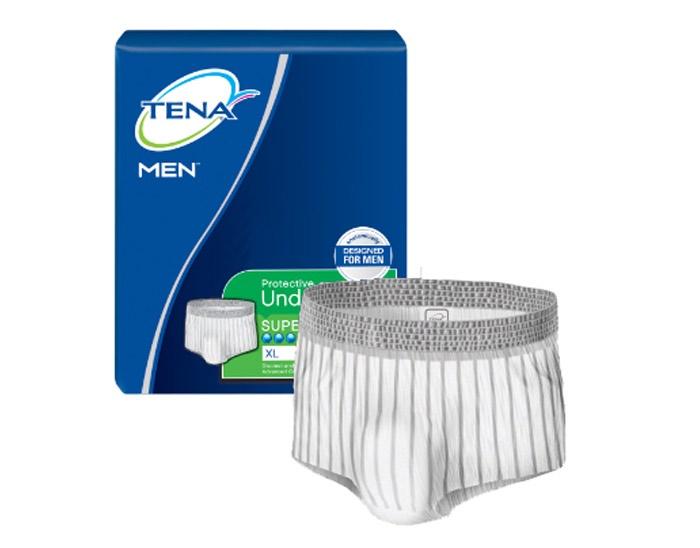 underwear-like, pull up style product used for moderate to heavy bladder incontinence protection ph Balanced for odor protection Anatomically designed specifically for men Quiet, soft