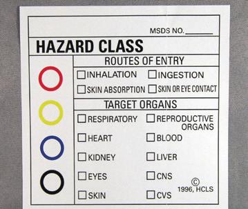 95 RADIATION CAUTION LABELS All radiographic equipment must be identified with this label. RCL 1.5 x 4 labels 5 pack $ 10.