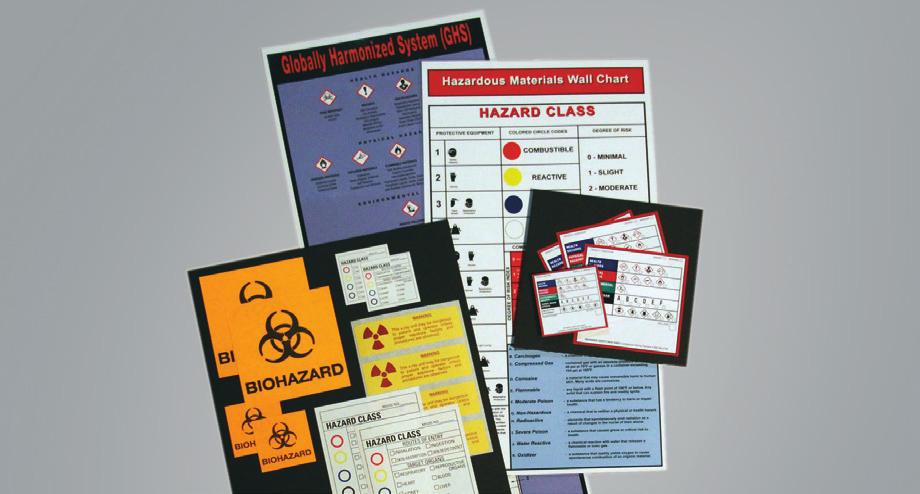 your office in OSHA requirements for labeling. Toll free technical hot line service included. 1 1 32 6 20 4 15 5 5 9 x 17 Hazardous Materials Wall Chart 9 x 25 GHS Hazardous Materials Wall Chart 2.
