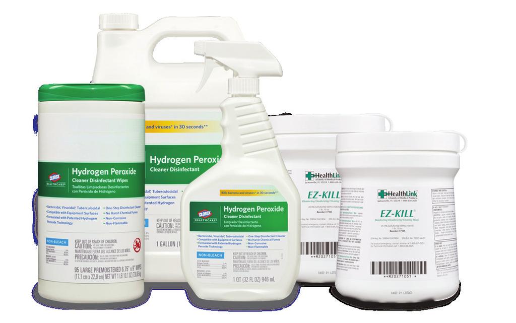 SAFETY/INFECTION CONTROL PRODUCTS HEALTHLINK CLOROX SURFACE DISINFECTANTS One of your highest priorities is the health of your patients and staff.