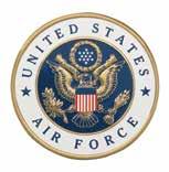 EDIU RECTANGLE PLE100 AIR FORCE Silver N645C 3" 3" U.S. ARY Silver N645A 3" 3" U.