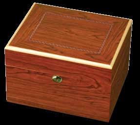wood veneer with inlaid design A deep rosewood finish and inlaid marquetry design accented with