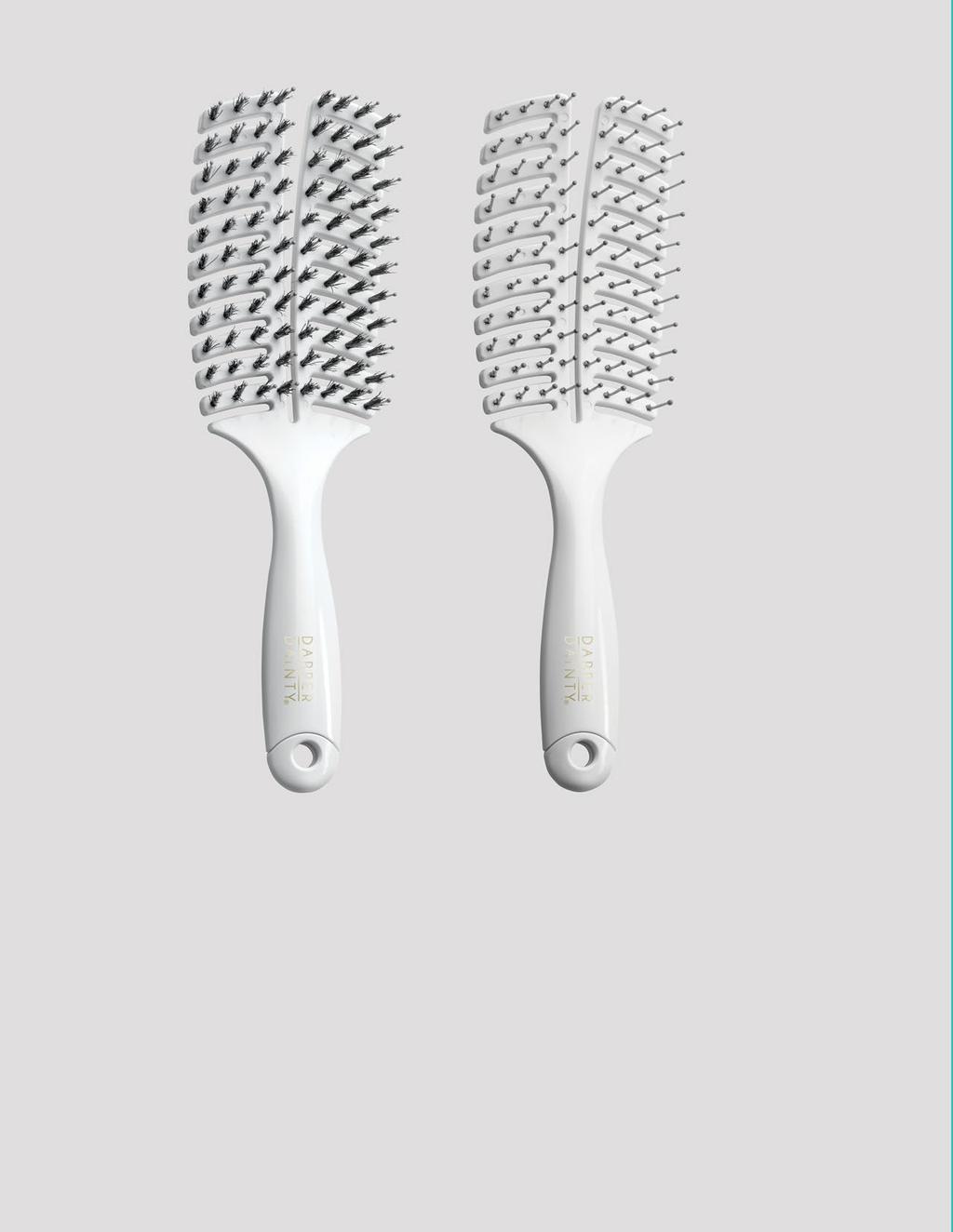 SUPER FLEXIBLE SUPER FLEXIBLE #80014 Max-Flo Curved Vent Porcupine Boar Brush accelerates the blow drying process by allowing warm air to circulate directly to the roots excellent grip & control