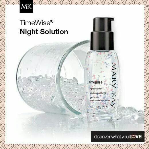 The TimeWise Night Solution replenishes your skin at Night.
