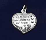 the side. (CHARM-B66W-P) Qty: 50/pkg. All My Children Have Paws Charm.