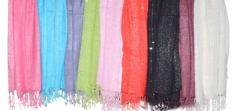 Sequence Solid Color Scarfs Rayon Material $10.