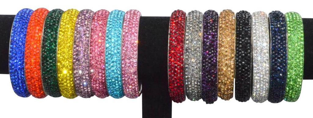 Solids Collection Bangles/Slip-on Bracelets Assorted Colors- $8 Purple Red Royal Blue: BB-07-RY BLU