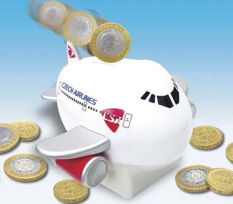 LOGOED ITEMS Money Bank Save money with this airplane shaped