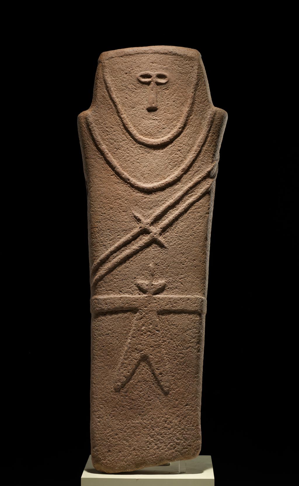 Anthropomorphic Stele Anthropomorphic: having human characteristics Stele: Large upright stone 4000 BCE Among