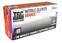 TGC Black Nitrile Glove, including Low Sweat Technology.