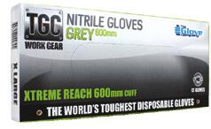 TGC 600mm Nitrile Grey are approved for NSN codification for use by the defence forces and aviation industry.