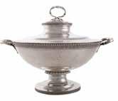 SILVER 435 Sanborns Mexican sterling footed bowl oval sterling reeded bowl, 9 3/4 x 6 3/4 in, No Monogram, 2160 ozt Est $500-700 436 Sterling silver fruit basket with swing handle Lebkuecher & Co,