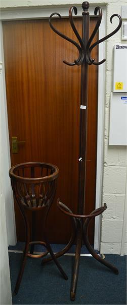 1 A Bentwood hat stand