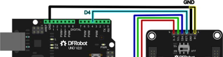 Connection Diagram Fig: Arduino Uno and Oled 2864 Example Code // # // # Editor : Lauren from DFRobot // # Date : 14.